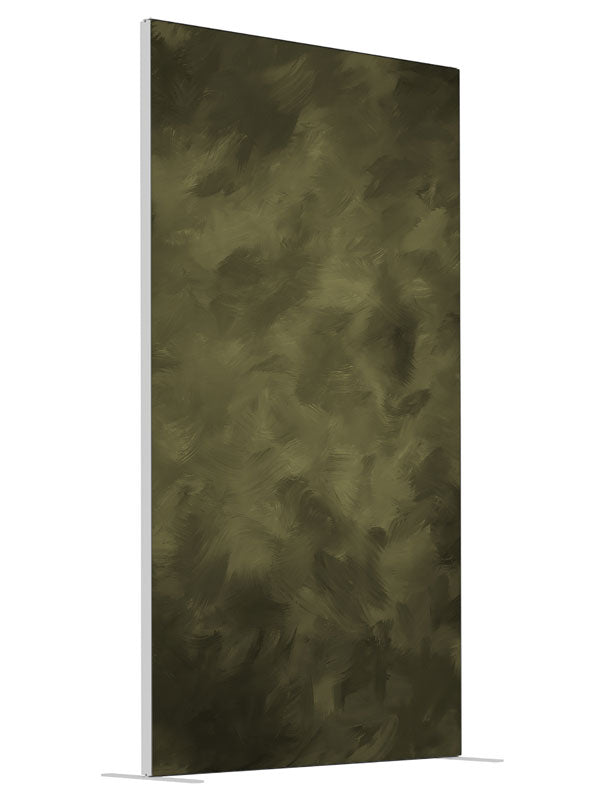 Green Brush shown at an angled view, photography backdrop panel for Denny StudioEdge silicone edge frame, 4 ft
