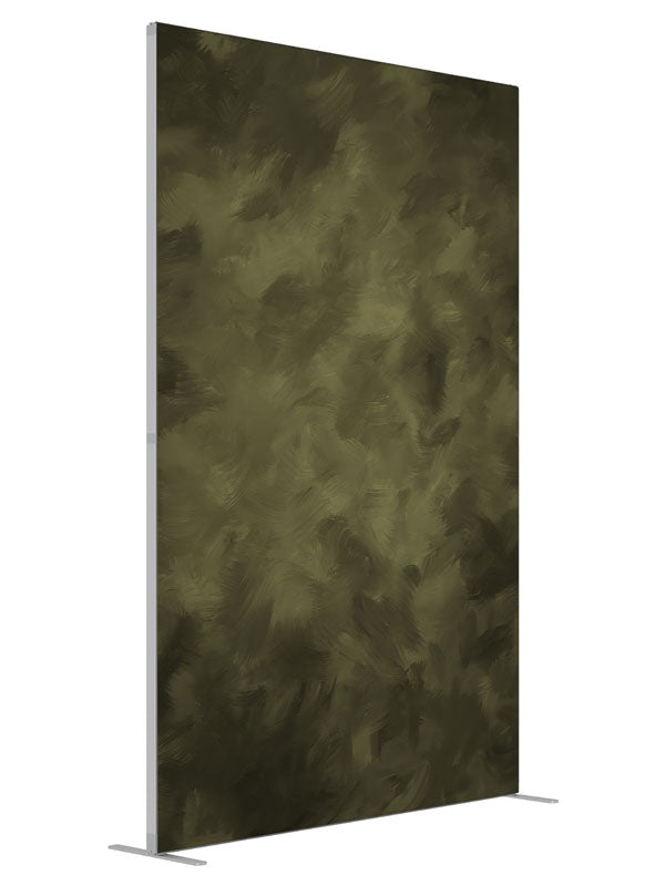 Green Brush shown at an angled view, photography backdrop panel for Denny StudioEdge silicone edge frame, 5 ft