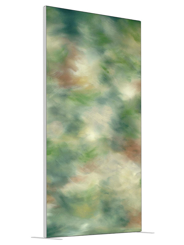 Green Harmony shown at an angled view, photography backdrop panel for Denny StudioEdge silicone edge frame, 4 ft