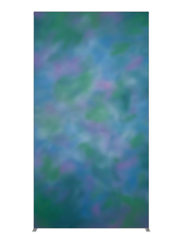 Green Purple Soft, photography backdrop panel for Denny StudioEdge silicone edge frame, 4 ft
