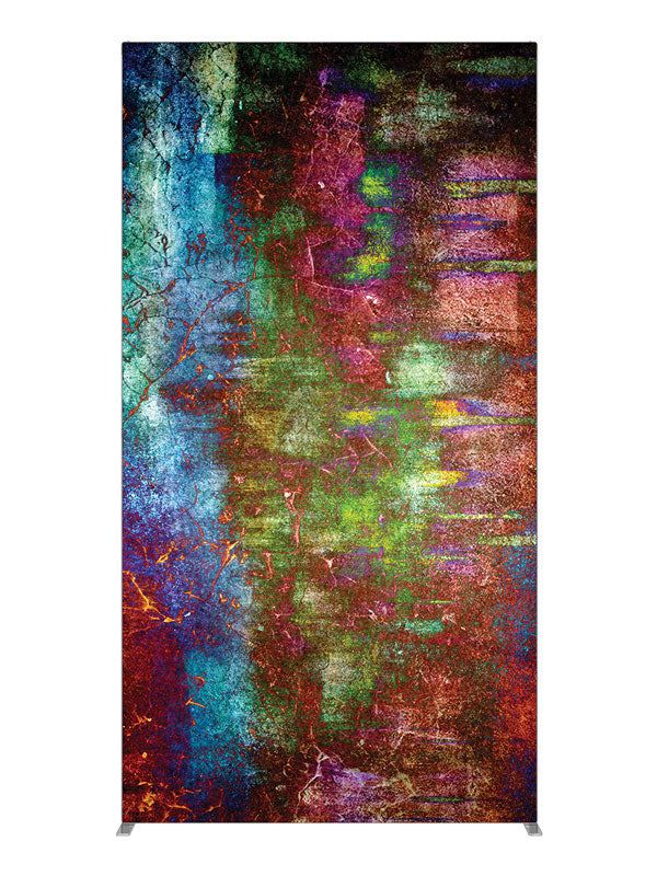 Green red gold fleck dark abstract, photography backdrop panel for Denny StudioEdge silicone edge frame, 4 ft