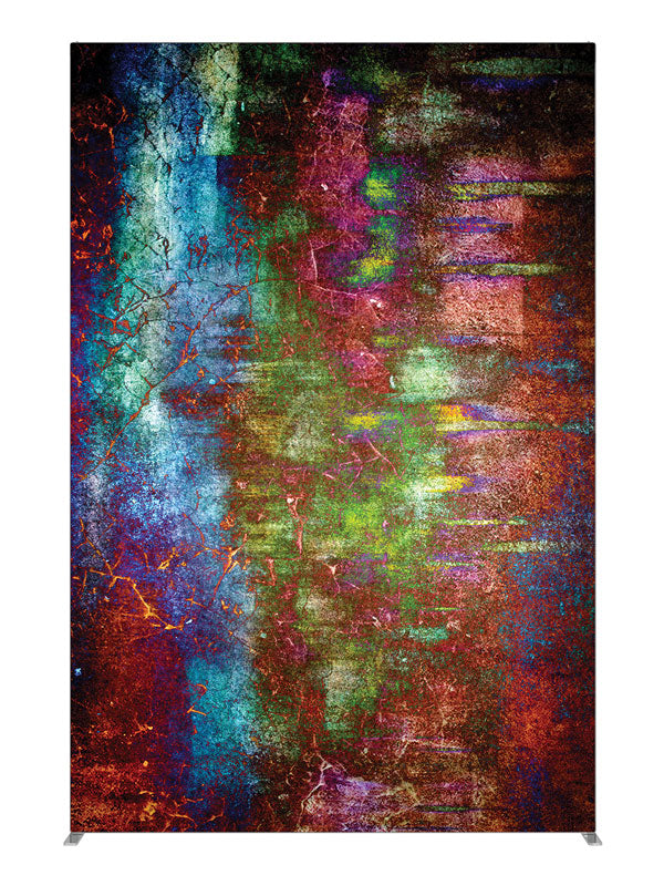 Green red gold fleck dark abstract, photography backdrop panel for Denny StudioEdge silicone edge frame, 5 ft