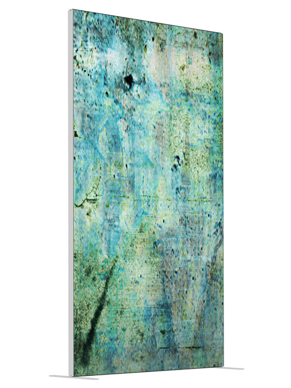 Green rust stone texture shown at an angled view, photography backdrop panel for Denny StudioEdge silicone edge frame, 4 ft