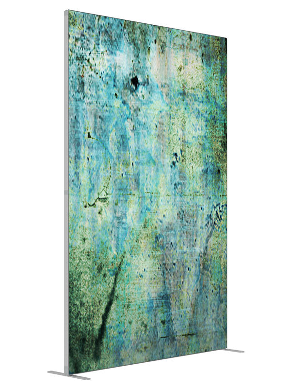 Green rust stone texture shown at an angled view, photography backdrop panel for Denny StudioEdge silicone edge frame, 5 ft
