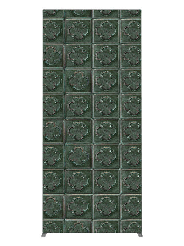Green Tile Embossed Tile, photography backdrop panel for Denny StudioEdge silicone edge frame, 3 ft