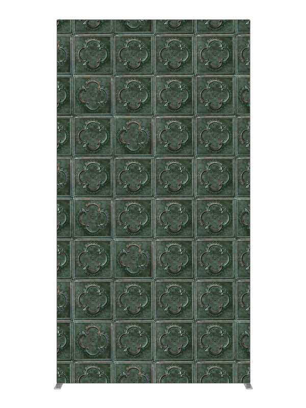 Green Tile Embossed Tile, photography backdrop panel for Denny StudioEdge silicone edge frame, 4 ft