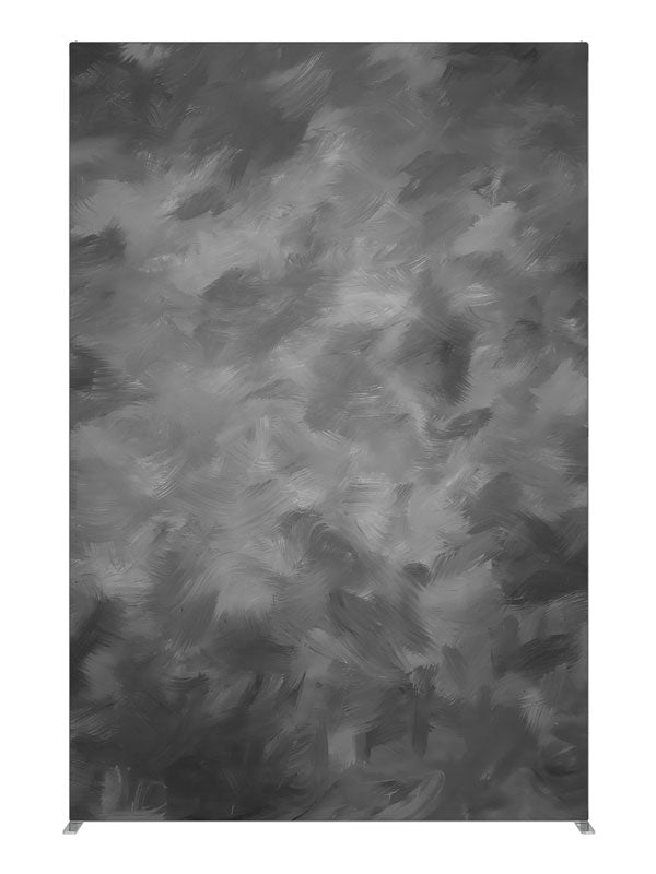 Grey Brush, photography backdrop panel for Denny StudioEdge silicone edge frame, 5 ft