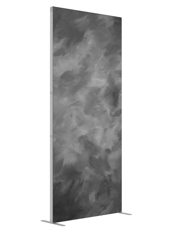 Grey Brush shown at an angled view, photography backdrop panel for Denny StudioEdge silicone edge frame, 3 ft