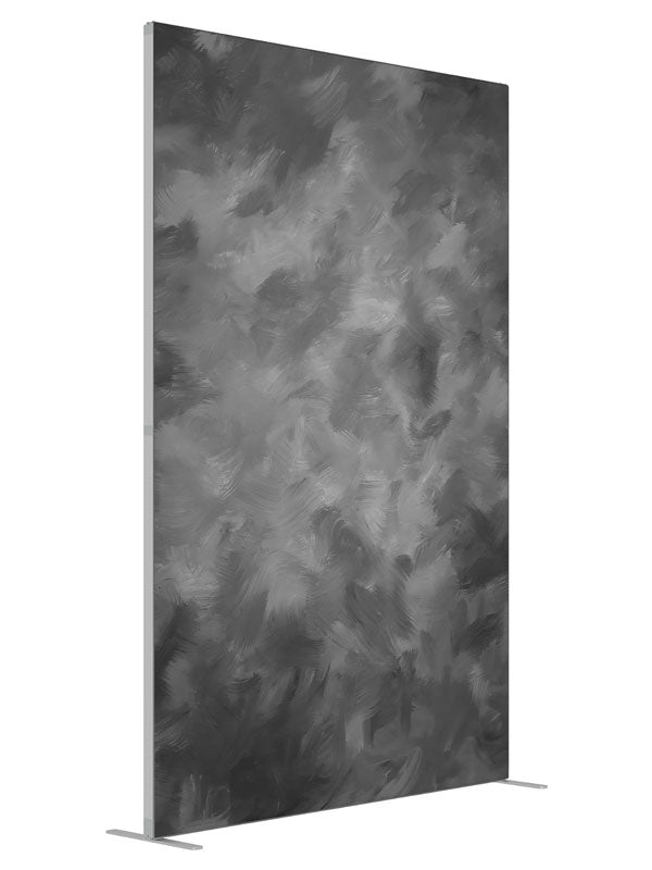 Grey Brush shown at an angled view, photography backdrop panel for Denny StudioEdge silicone edge frame, 5 ft