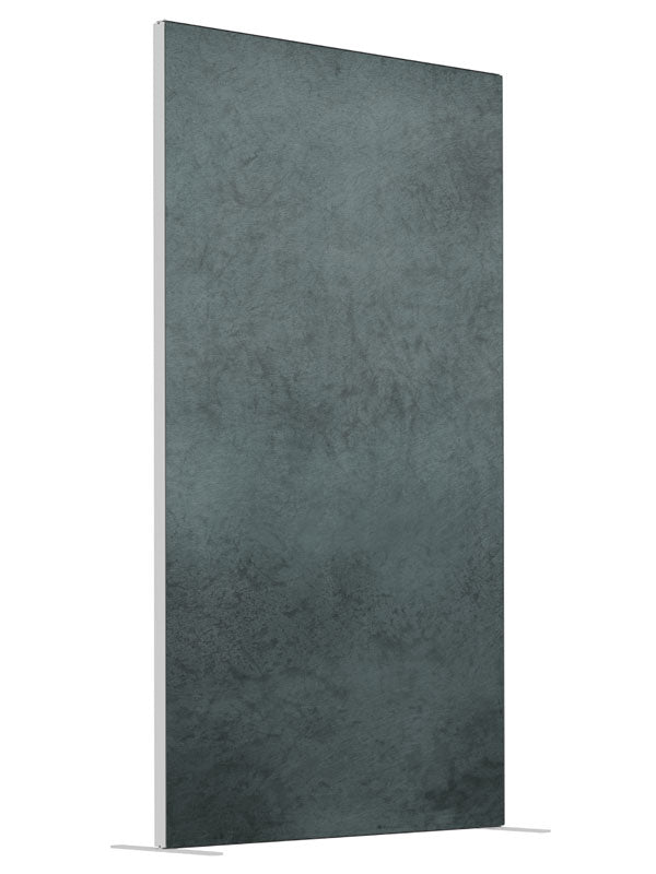 Grey Slate Mist shown at an angled view, photography backdrop panel for Denny StudioEdge silicone edge frame, 4 ft