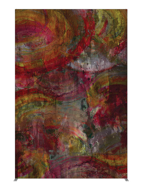 Half Circle Warm Abstract, photography backdrop panel for Denny StudioEdge silicone edge frame, 5 ft