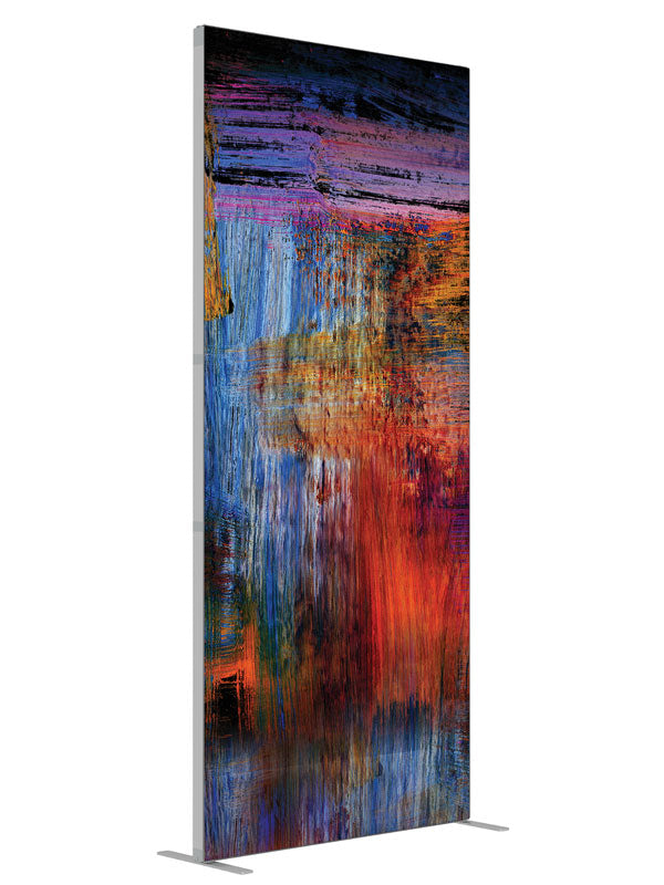 Hallucination Streaked Abstract shown at an angled view, photography backdrop panel for Denny StudioEdge silicone edge frame, 3 ft