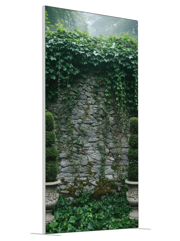 Halvyn Stone Wall shown at an angled view, photography backdrop panel for Denny StudioEdge silicone edge frame, 4 ft