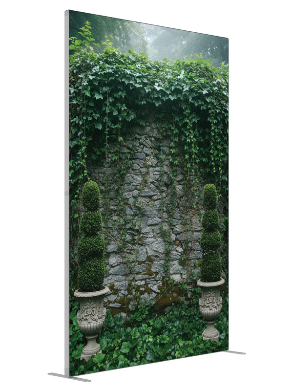 Halvyn Stone Wall shown at an angled view, photography backdrop panel for Denny StudioEdge silicone edge frame, 5 ft