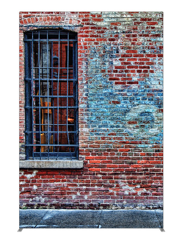 Hang Out Brick, photography backdrop panel for Denny StudioEdge silicone edge frame, 5 ft