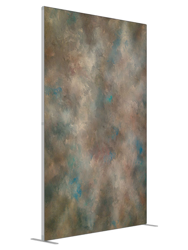 Hazelnut Creme shown at an angled view, photography backdrop panel for Denny StudioEdge silicone edge frame, 5 ft