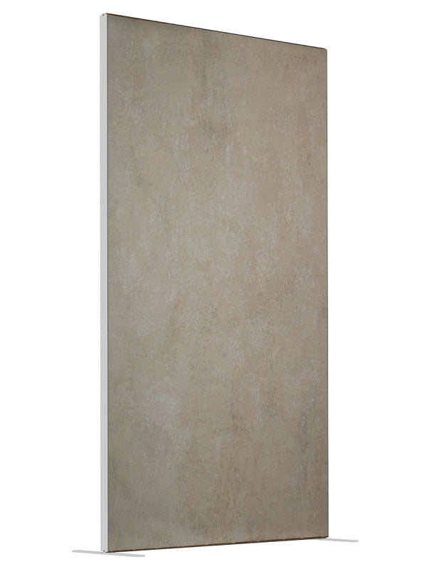 Heathered Grey shown at an angled view, photography backdrop panel for Denny StudioEdge silicone edge frame, 4 ft