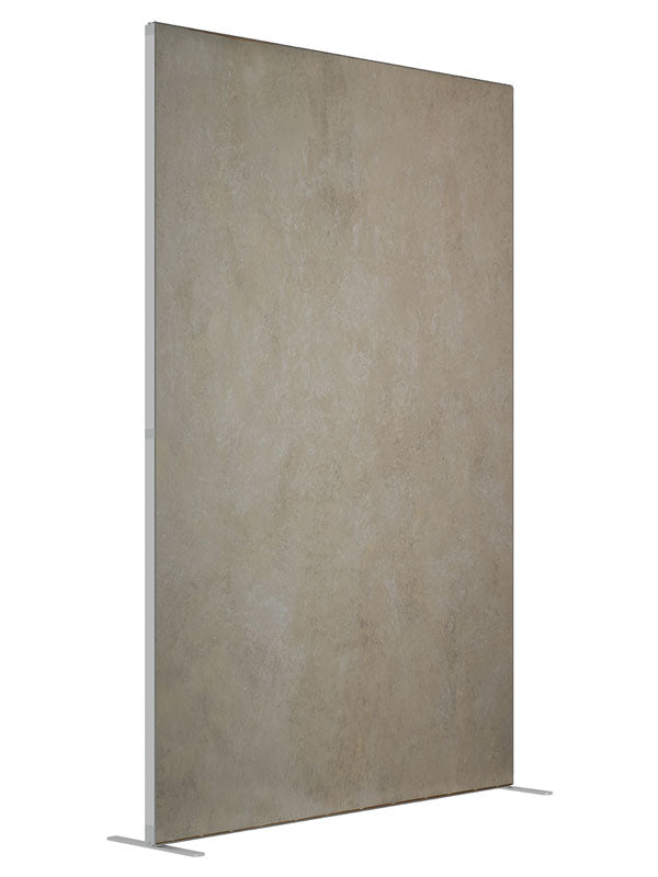 Heathered Grey shown at an angled view, photography backdrop panel for Denny StudioEdge silicone edge frame, 5 ft