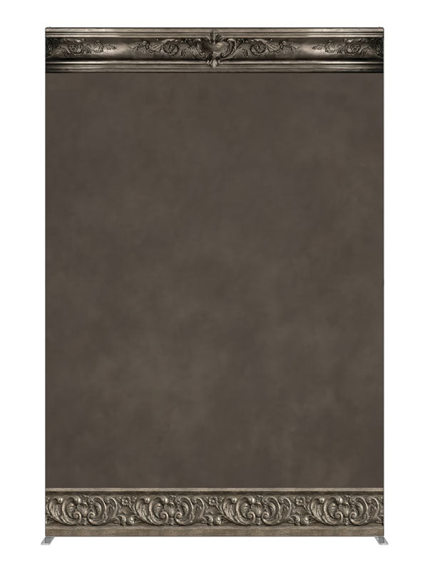 Hollis Muted Gray Textured Wall, photography backdrop panel for Denny StudioEdge silicone edge frame, 5 ft