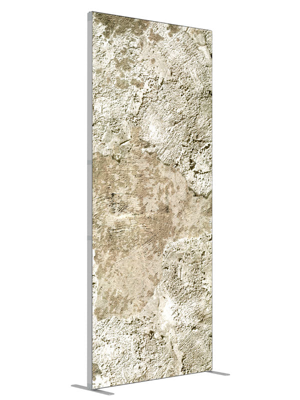 Honeysuckle Beige shown at an angled view, photography backdrop panel for Denny StudioEdge silicone edge frame, 3 ft