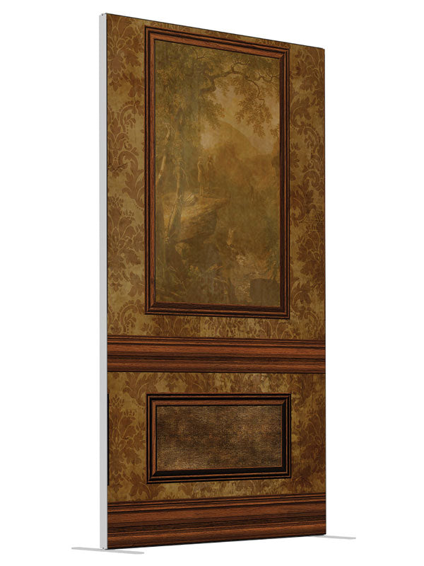 Hudson River Faux Wall shown at an angled view, photography backdrop panel for Denny StudioEdge silicone edge frame, 4 ft