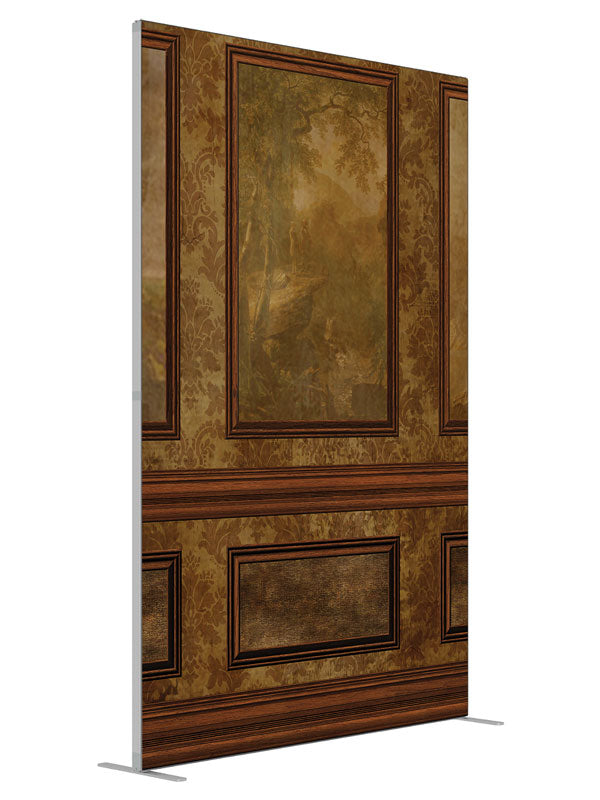 Hudson River Faux Wall shown at an angled view, photography backdrop panel for Denny StudioEdge silicone edge frame, 5 ft