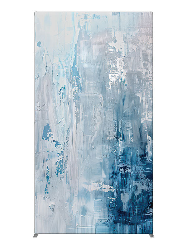 Icy blue white abstract texture printed backdrop 4ft - Denny StudioEdge SEOM-2600