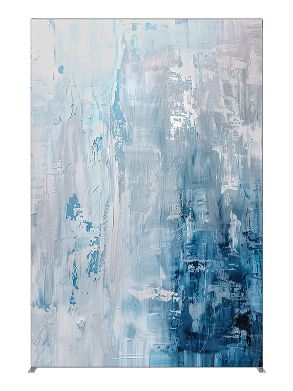 Icy blue white abstract texture printed backdrop 5ft - Denny StudioEdge SEOM-2600