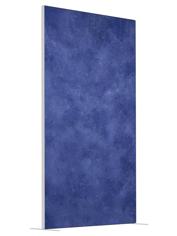 Indigo Haze shown at an angled view, photography backdrop panel for Denny StudioEdge silicone edge frame, 4 ft