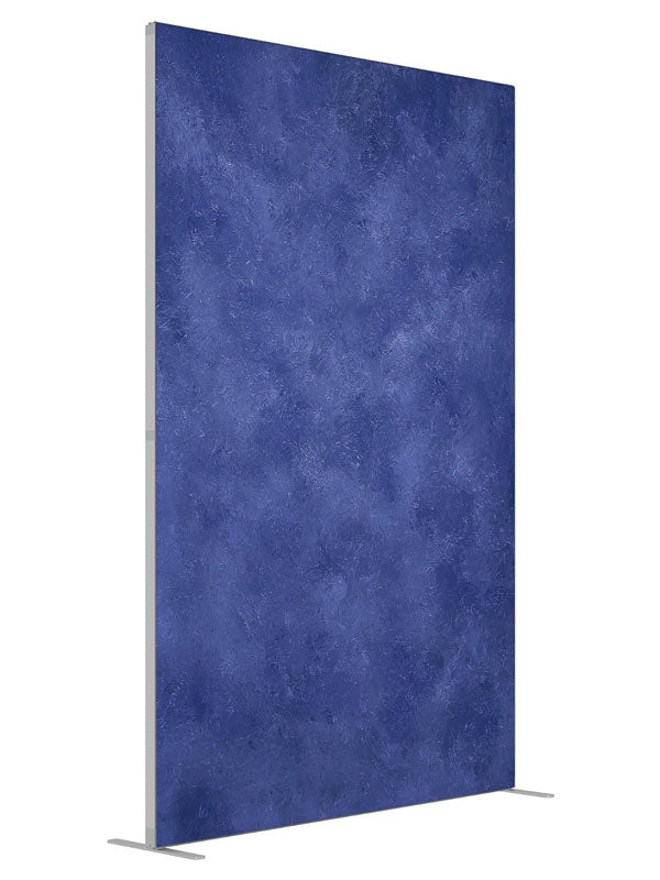Indigo Haze shown at an angled view, photography backdrop panel for Denny StudioEdge silicone edge frame, 5 ft