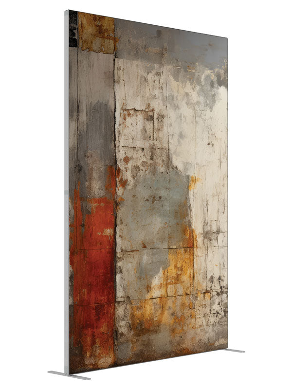 Industrial Abstract Texture shown at an angled view, photography backdrop panel for Denny StudioEdge silicone edge frame, 5 ft