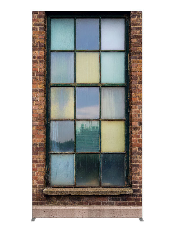 Industrial brick wall large factory windows printed backdrop 4ft - Denny StudioEdge SECP-8865