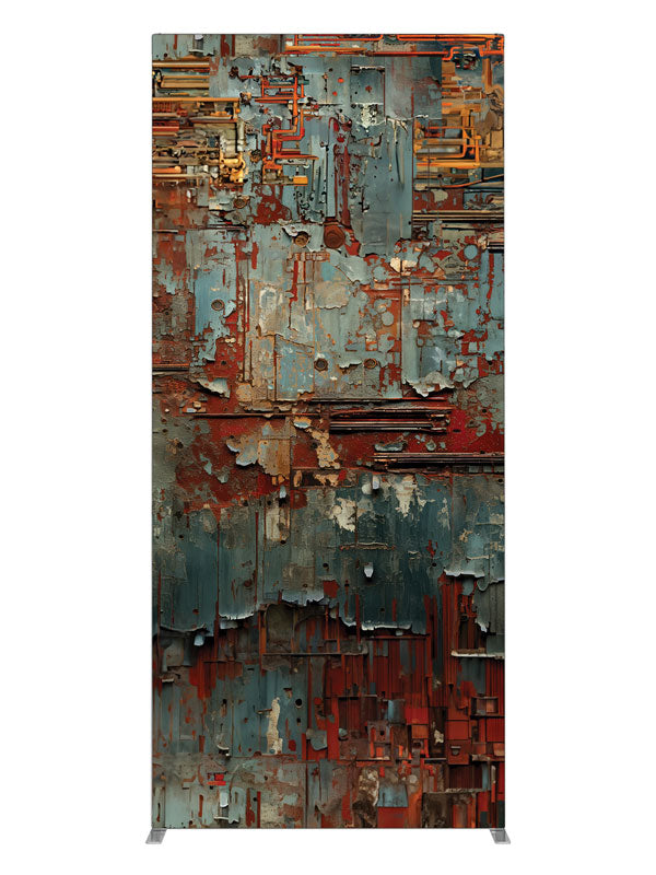 Industrial Decay Circuitry Textured, photography backdrop panel for Denny StudioEdge silicone edge frame, 3 ft
