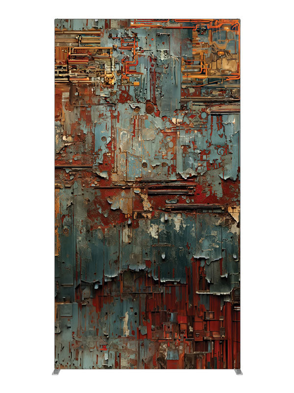 Industrial Decay Circuitry Textured, photography backdrop panel for Denny StudioEdge silicone edge frame, 4 ft