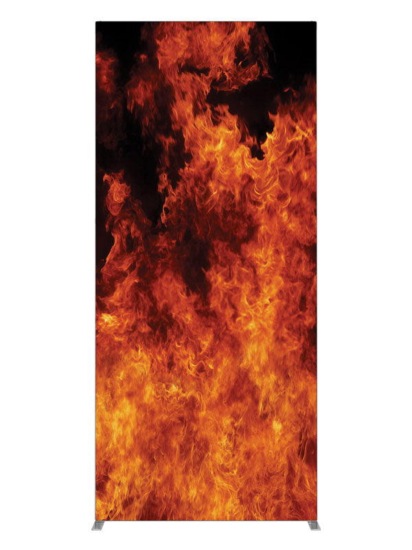 Inferno Flames, photography backdrop panel for Denny StudioEdge silicone edge frame, 3 ft
