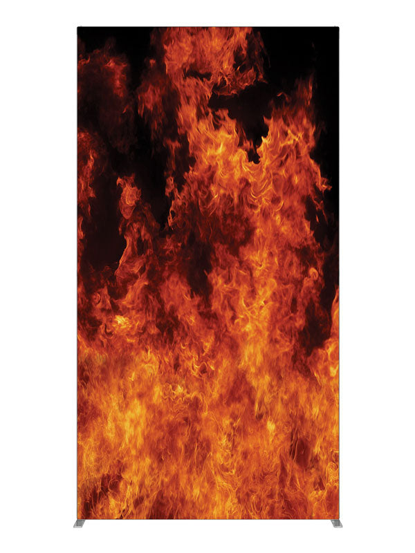 Inferno Flames, photography backdrop panel for Denny StudioEdge silicone edge frame, 4 ft