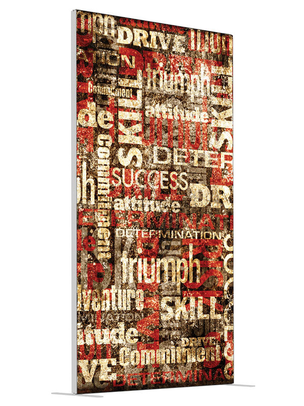 Inspiration shown at an angled view, photography backdrop panel for Denny StudioEdge silicone edge frame, 4 ft