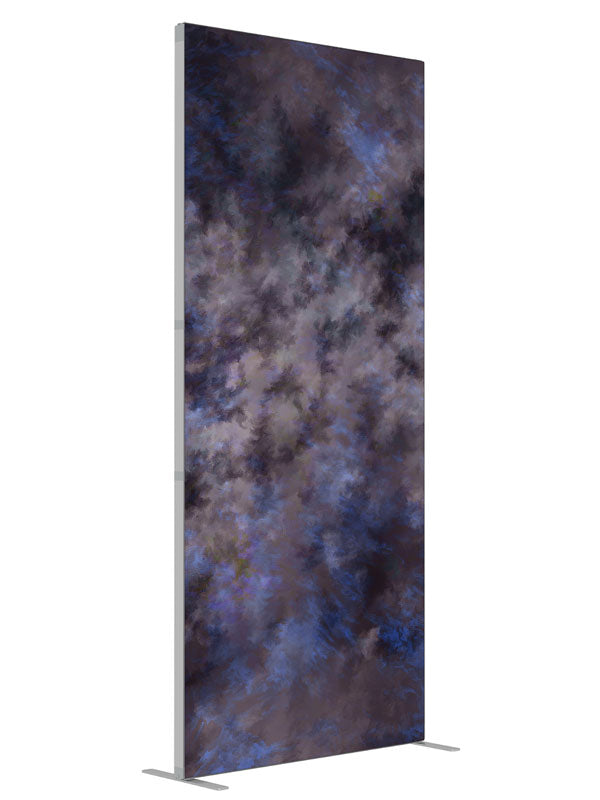 Inspired shown at an angled view, photography backdrop panel for Denny StudioEdge silicone edge frame, 3 ft
