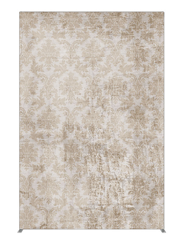 Ivory Vintage Damask, photography backdrop panel for Denny StudioEdge silicone edge frame, 5 ft