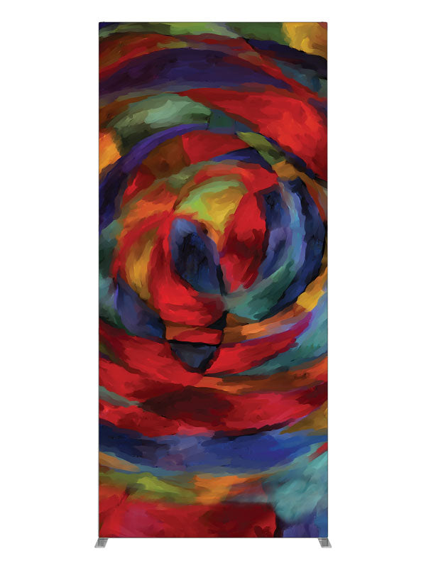 Kaleidoscope Swirl Abstract, photography backdrop panel for Denny StudioEdge silicone edge frame, 3 ft