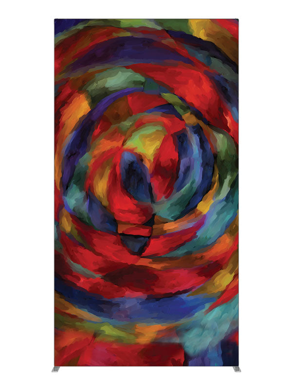 Kaleidoscope Swirl Abstract, photography backdrop panel for Denny StudioEdge silicone edge frame, 4 ft