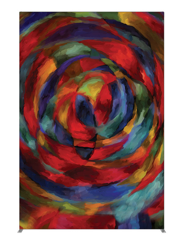 Kaleidoscope Swirl Abstract, photography backdrop panel for Denny StudioEdge silicone edge frame, 5 ft