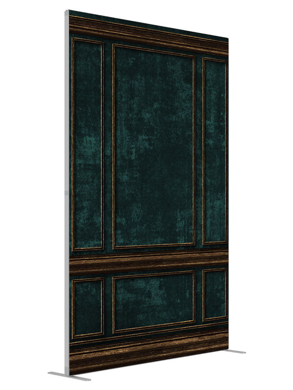 King Charles Faux Wall shown at an angled view, photography backdrop panel for Denny StudioEdge silicone edge frame, 5 ft