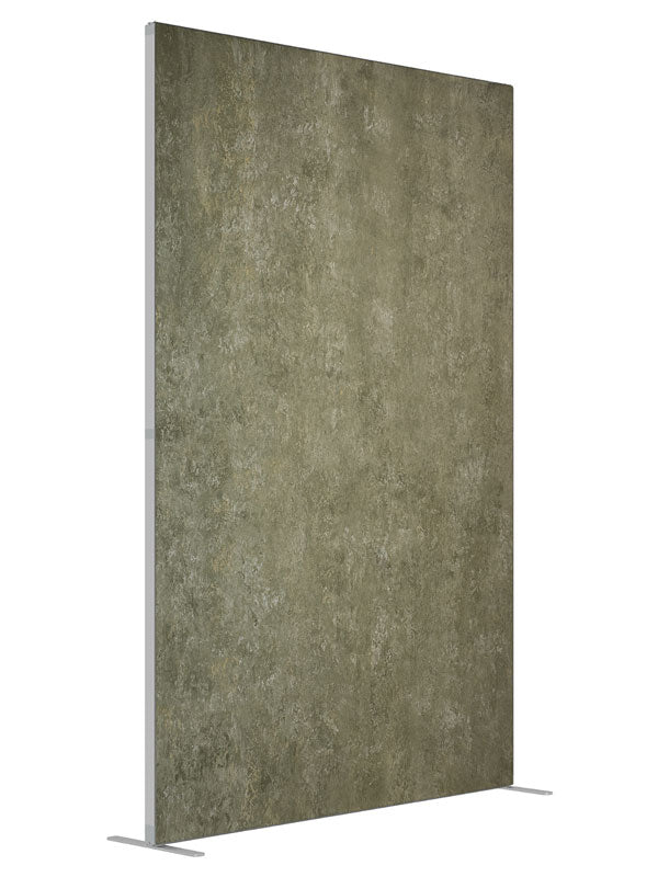 Kokoda and Lemon Grass Green shown at an angled view, photography backdrop panel for Denny StudioEdge silicone edge frame, 5 ft