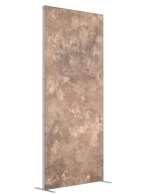 Latte Brown shown at an angled view, photography backdrop panel for Denny StudioEdge silicone edge frame, 3 ft