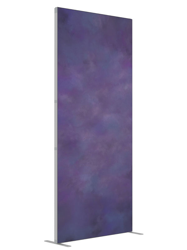 Lavender Nights shown at an angled view, photography backdrop panel for Denny StudioEdge silicone edge frame, 3 ft