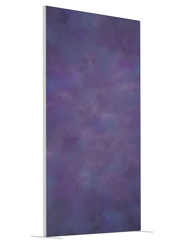 Lavender Nights shown at an angled view, photography backdrop panel for Denny StudioEdge silicone edge frame, 4 ft