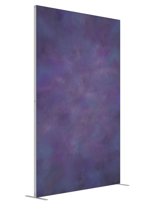 Lavender Nights shown at an angled view, photography backdrop panel for Denny StudioEdge silicone edge frame, 5 ft
