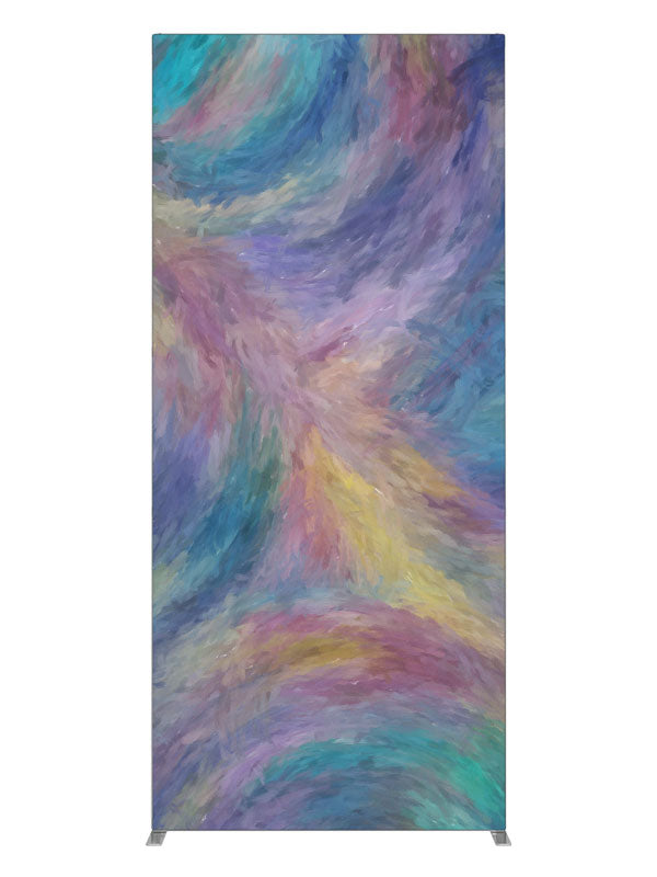 Lavender teal cream pastel, photography backdrop panel for Denny StudioEdge silicone edge frame, 3 ft