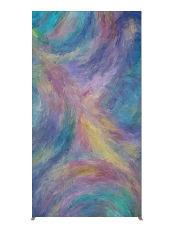 Lavender teal cream pastel, photography backdrop panel for Denny StudioEdge silicone edge frame, 4 ft